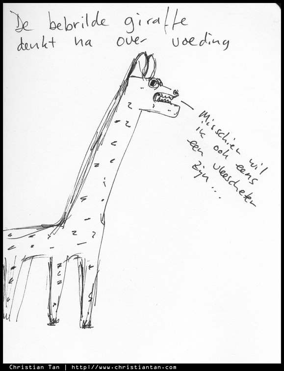 Bebridle giraffe